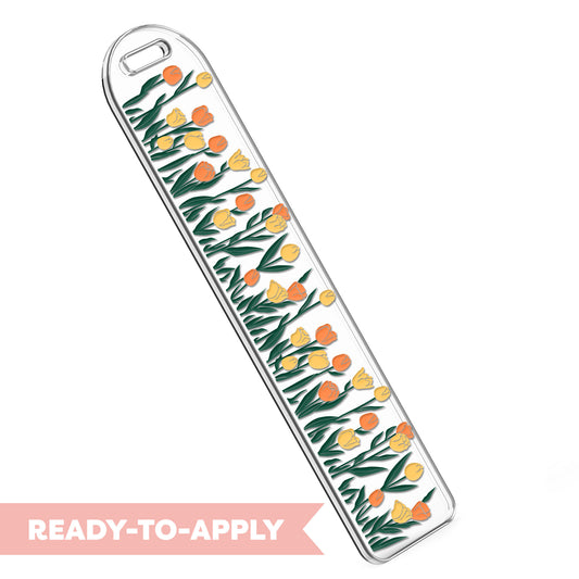 Bookmark UV DTF Decal | Happy Tulip