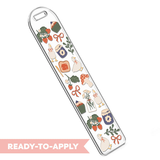 Bookmark UV DTF Decal | Cottage Core Kitchen