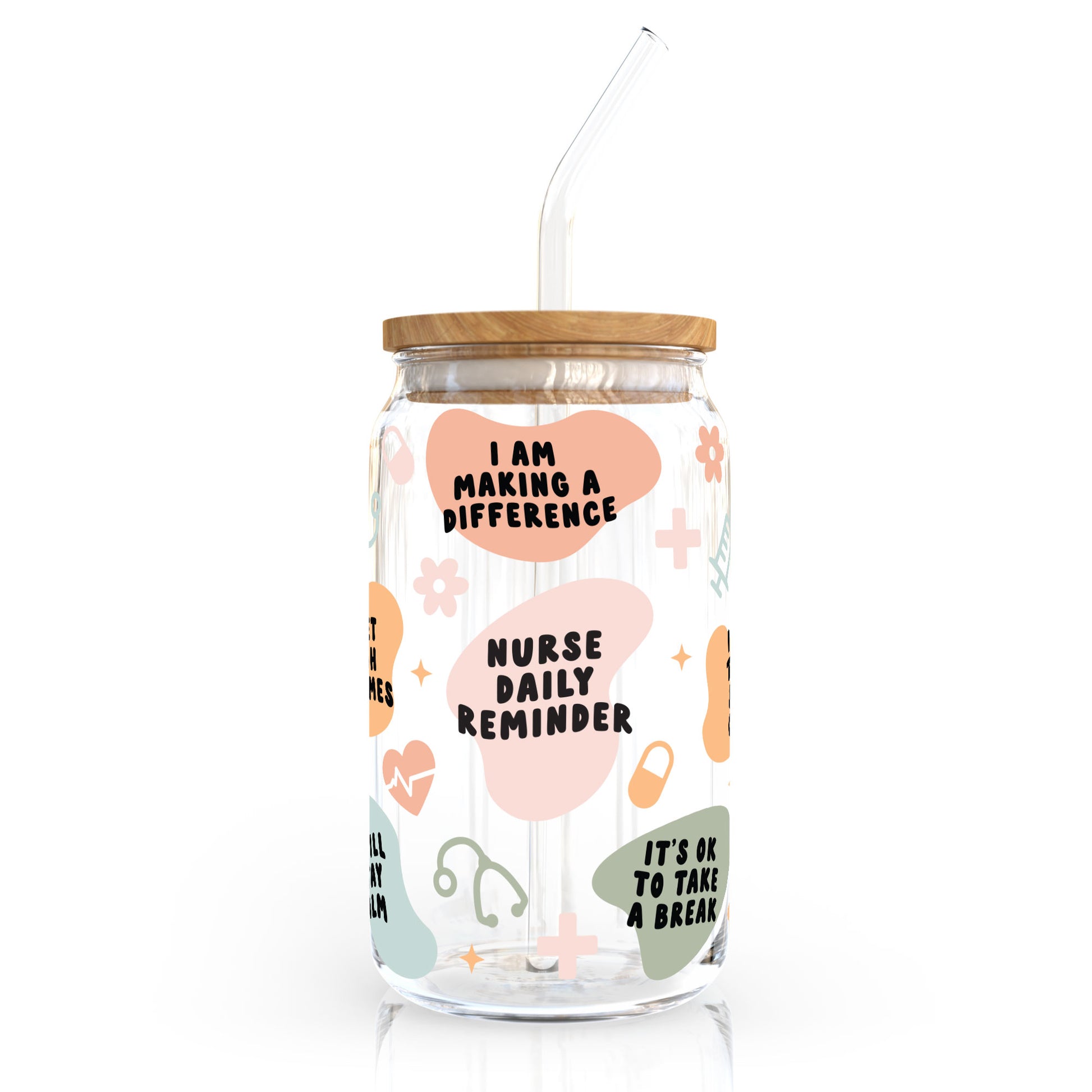 16oz Cup UV DTF Decal | Nurse Affirmation