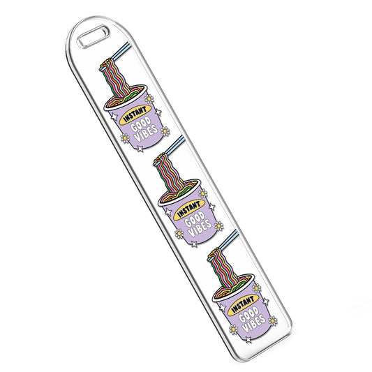 Bookmark UV DTF Decal | Good Vibes Noodle
