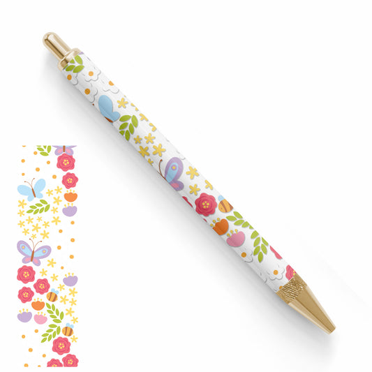 Pen UV DTF Wrap | Spring Garden