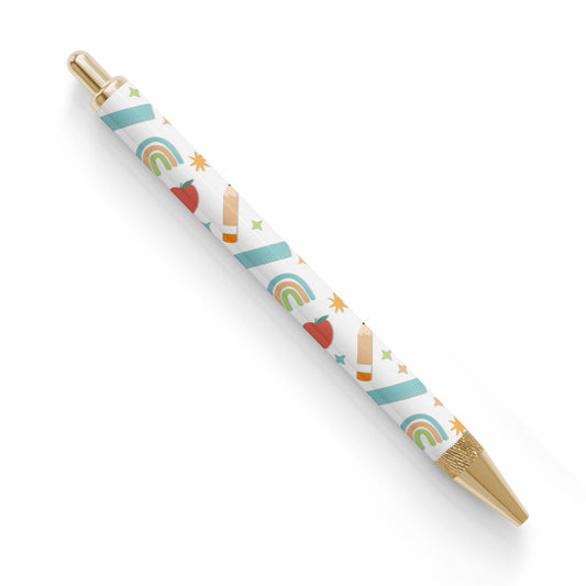 Pen UV DTF Wrap | Blue School