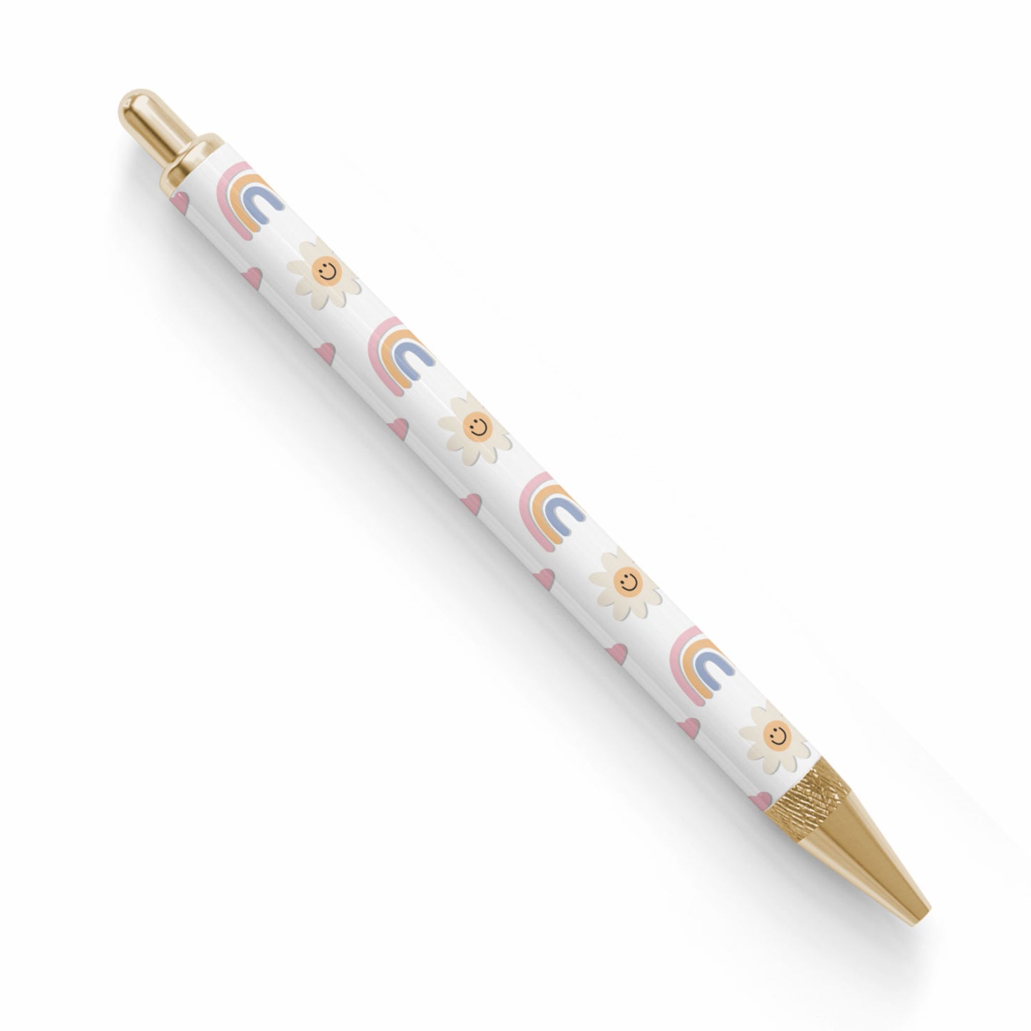 Pen UV DTF Wrap | Floral Smiley