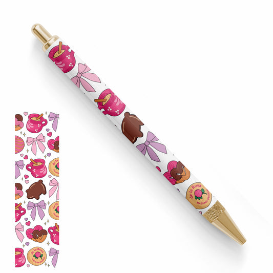 Pen UV DTF Wrap | Romantic De La Rosa