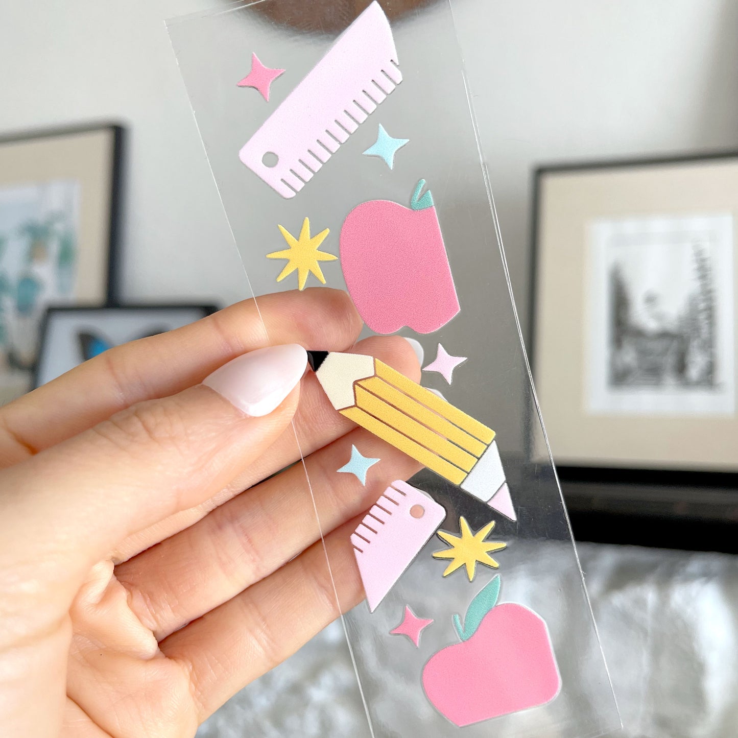 Bookmark UV DTF Decal | Fun School