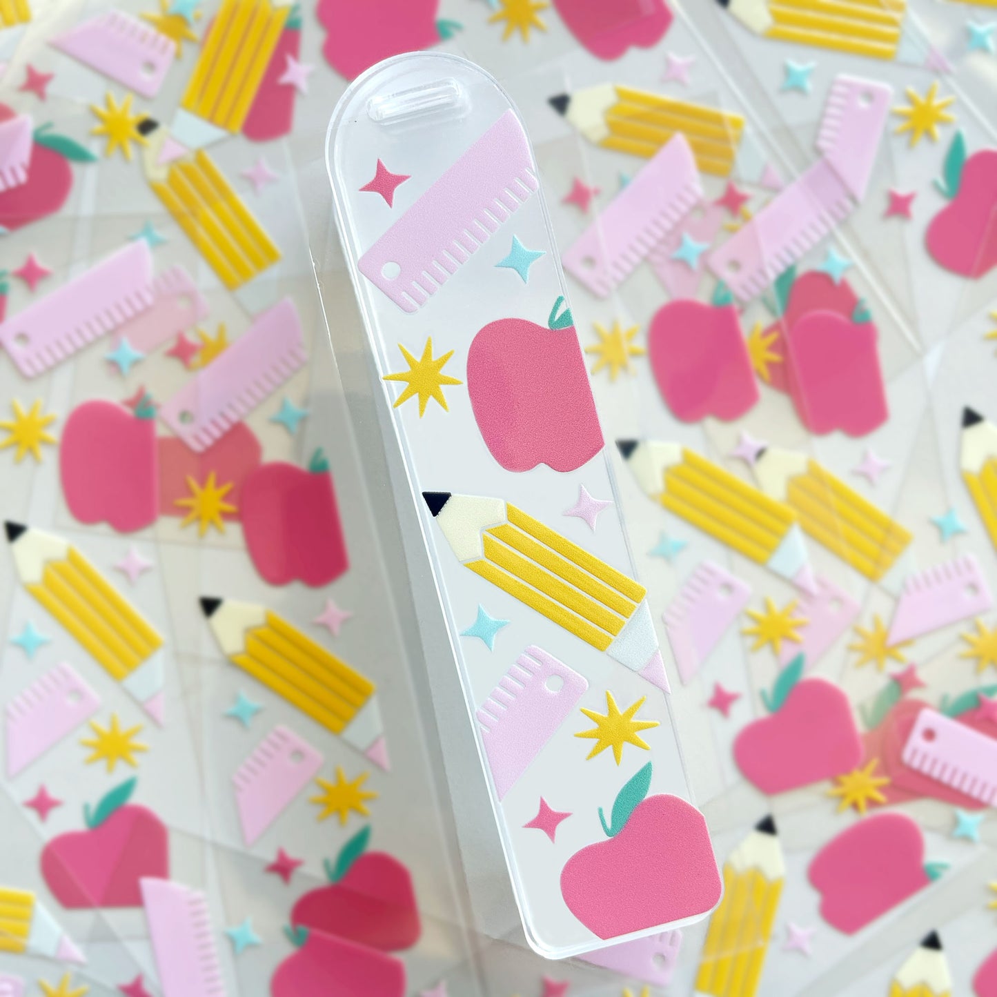 Bookmark UV DTF Decal | Fun School | DIY Bookmark, Teacher Appreciation Gift