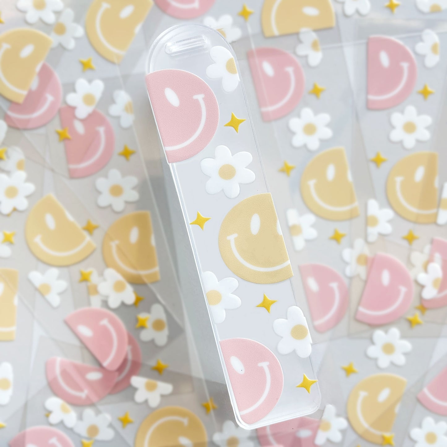 Bookmark UV DTF Decal | Classic Happy Face | Easy DIY Bookmark Idea