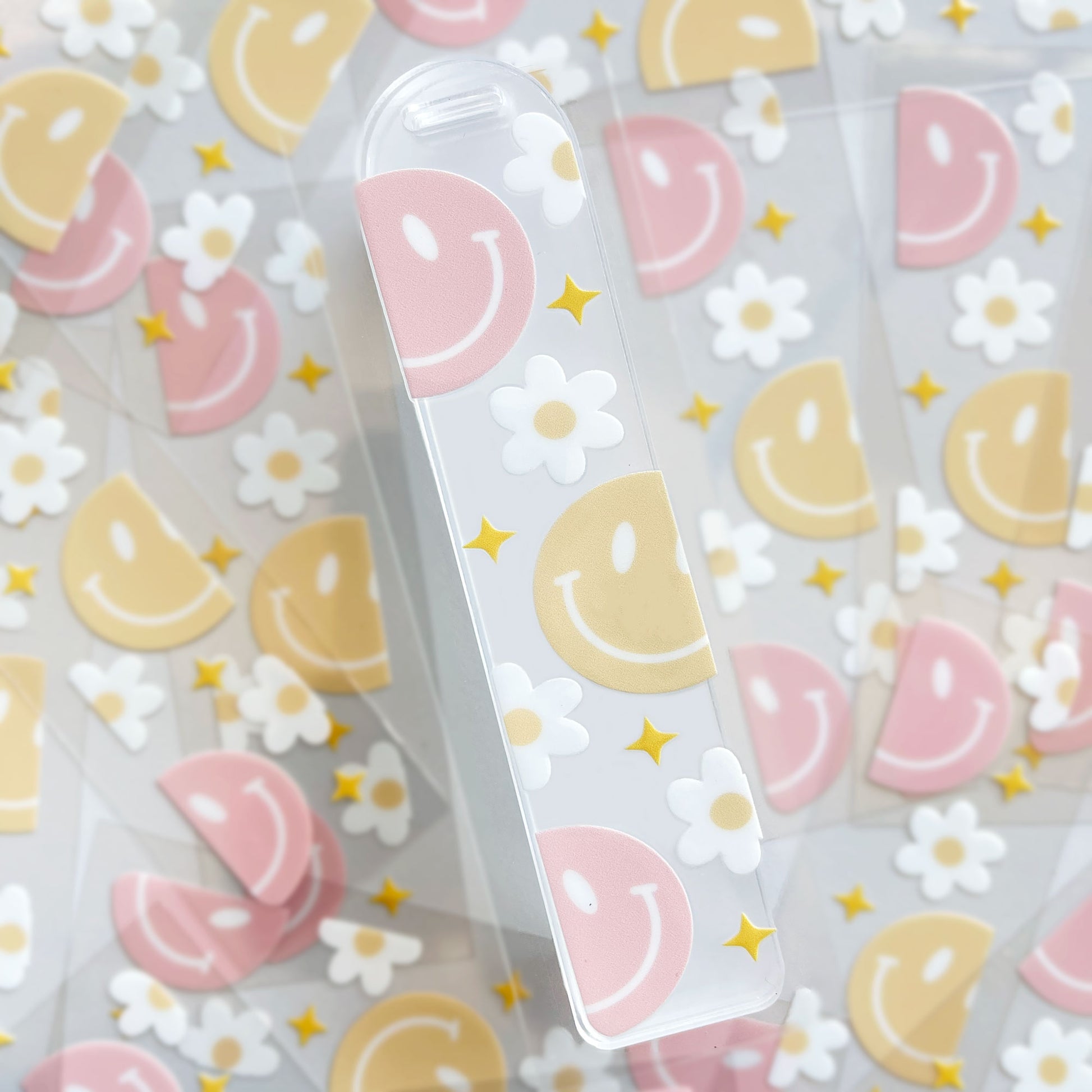 Bookmark UV DTF Decal | Classic Happy Face | Easy DIY Bookmark Idea