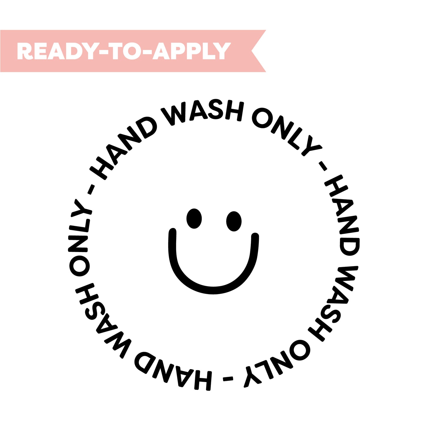UV DTF Transfer | Happy Face Cup Care Instruction