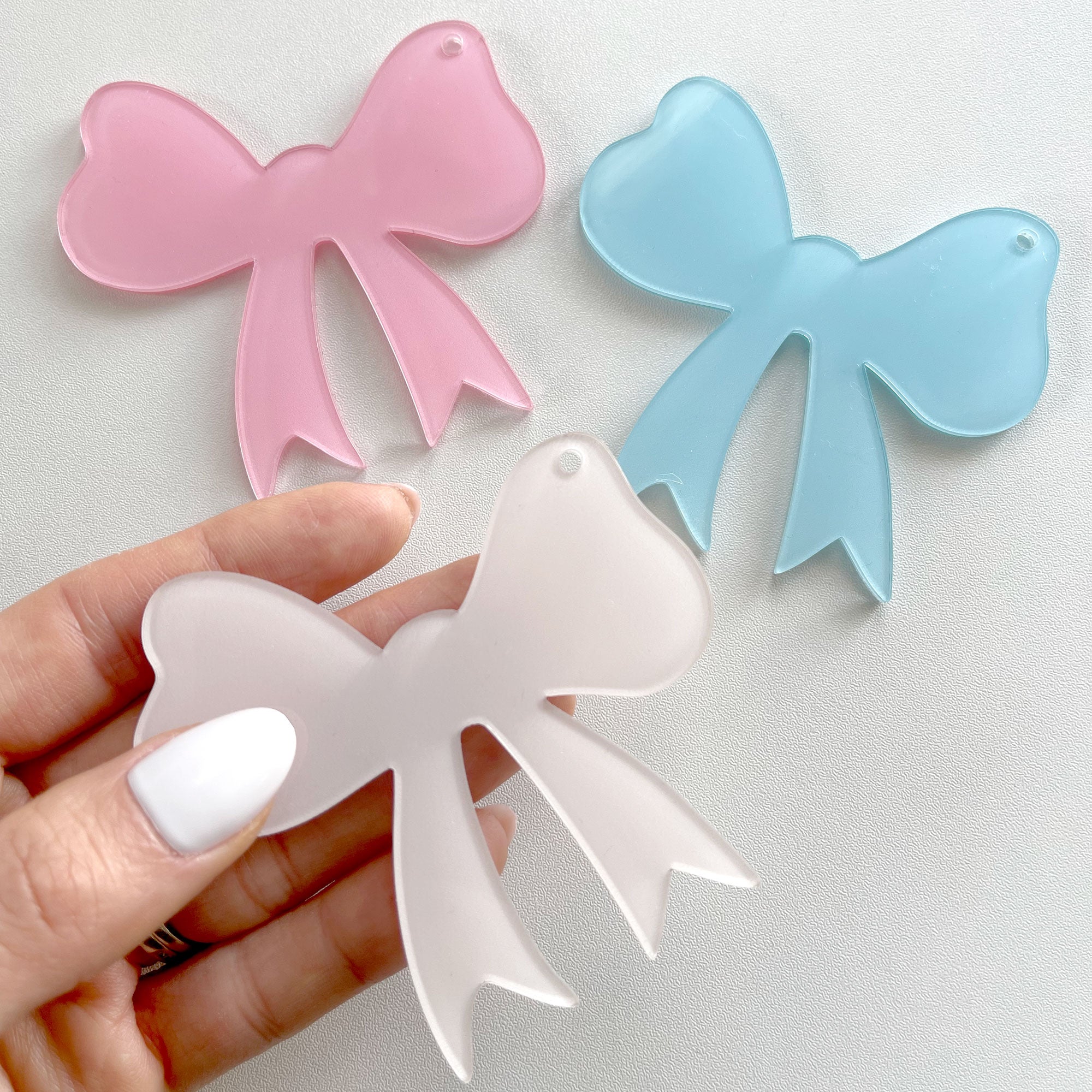 Coquette Bow Acrylic Blank – Caluya Design