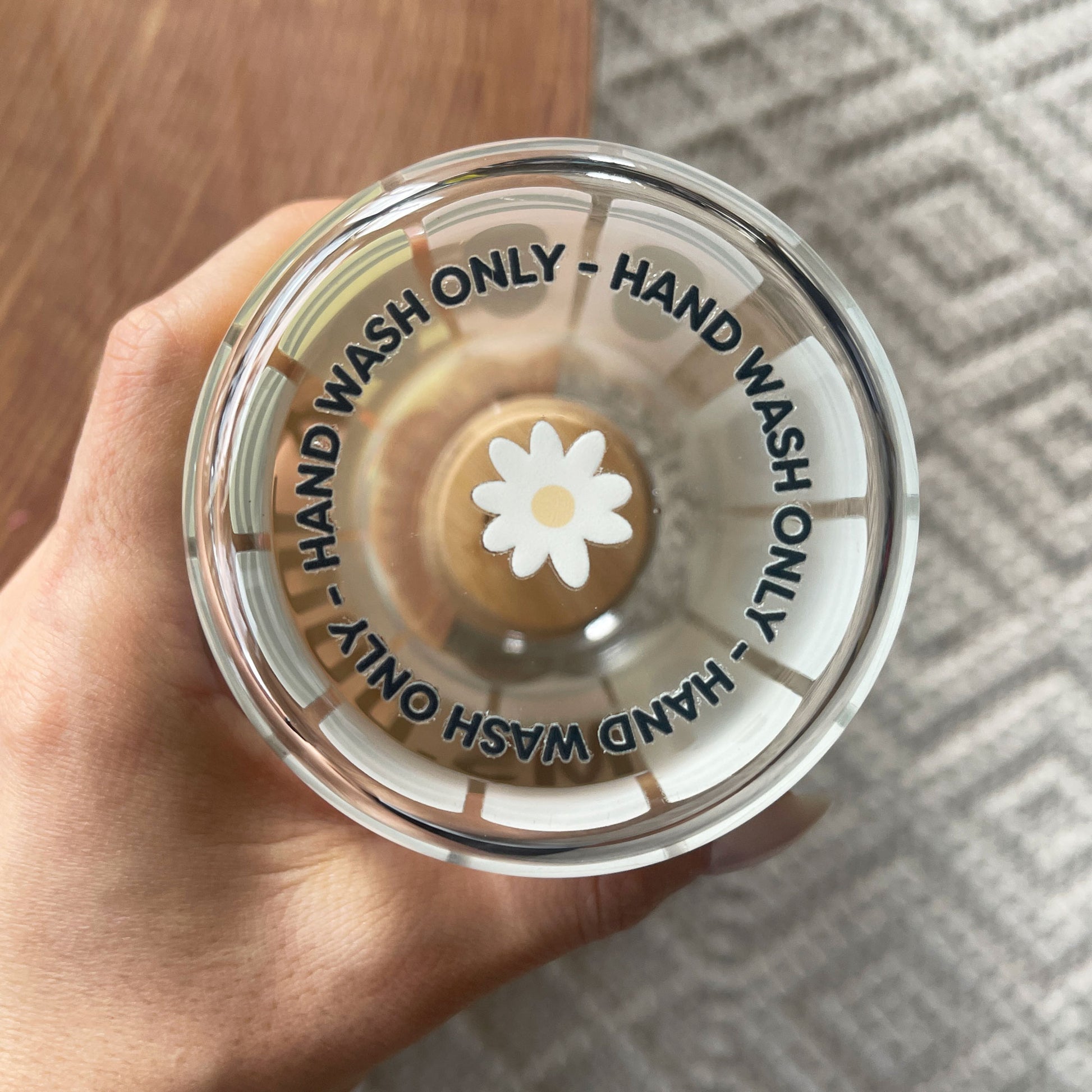 UV DTF Transfer | Flower Cup Care Instruction
