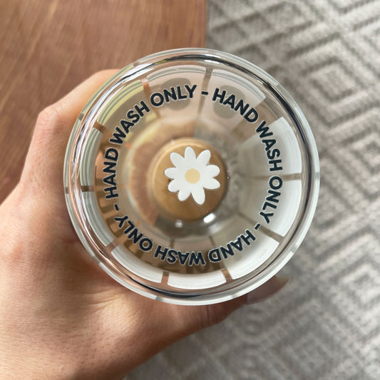 UV DTF Transfer | Flower Cup Care Instruction
