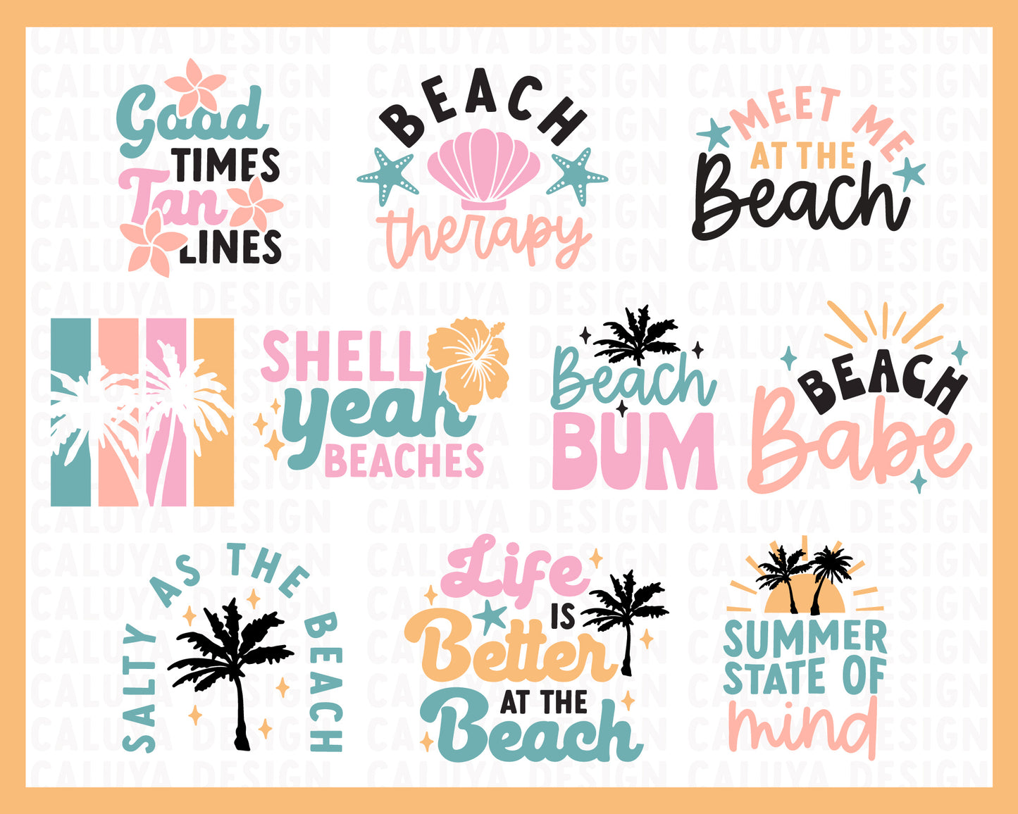 Fun Summer SVG Bundle | 20 Pack