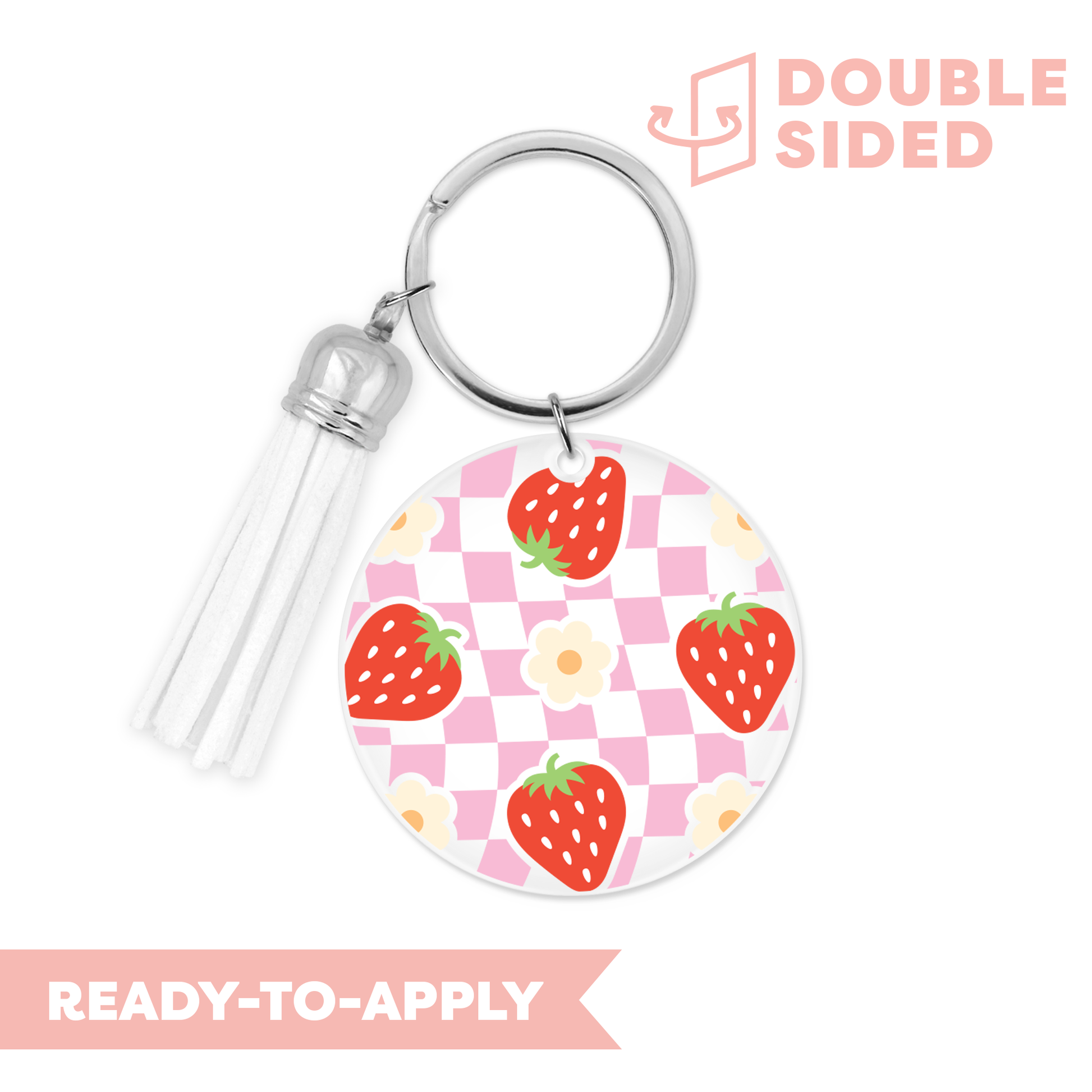 UV DTF circle decal stickers, perfect for DIY keychain making with circle acrylic!