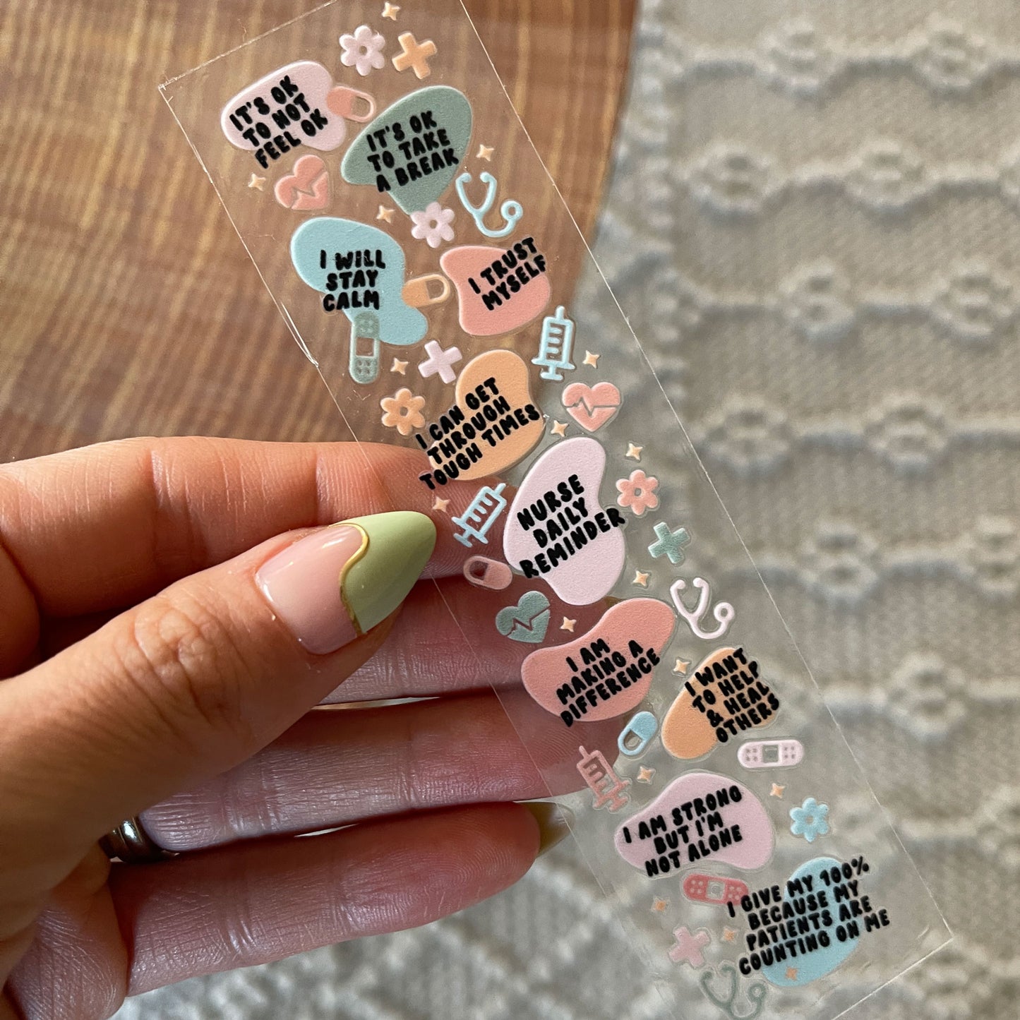 Bookmark UV DTF Decal | Nurse Affirmation