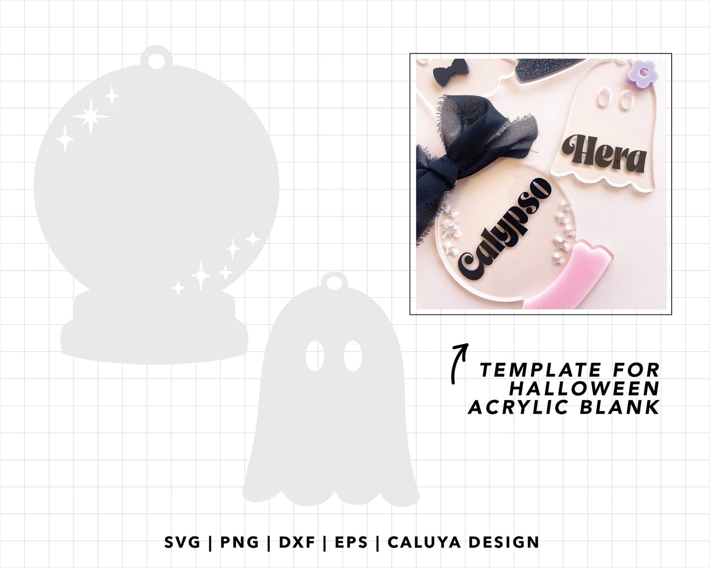 Halloween Acrylic Blank Template