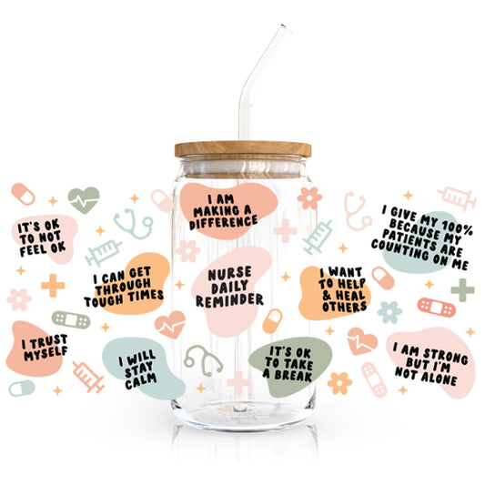 16oz Cup UV DTF Decal | Nurse Affirmation