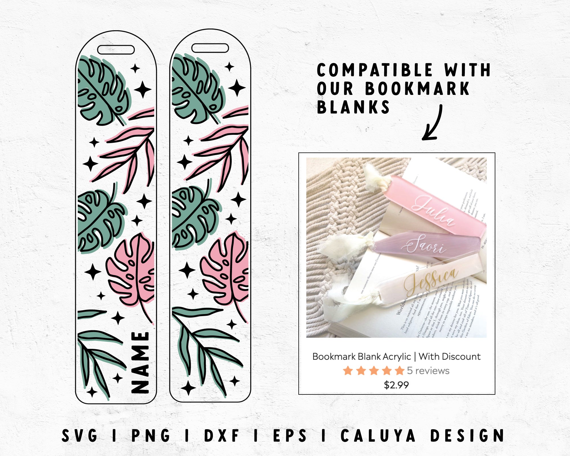 Bookmark Template SVG  Boho Desert SVG – Caluya Design