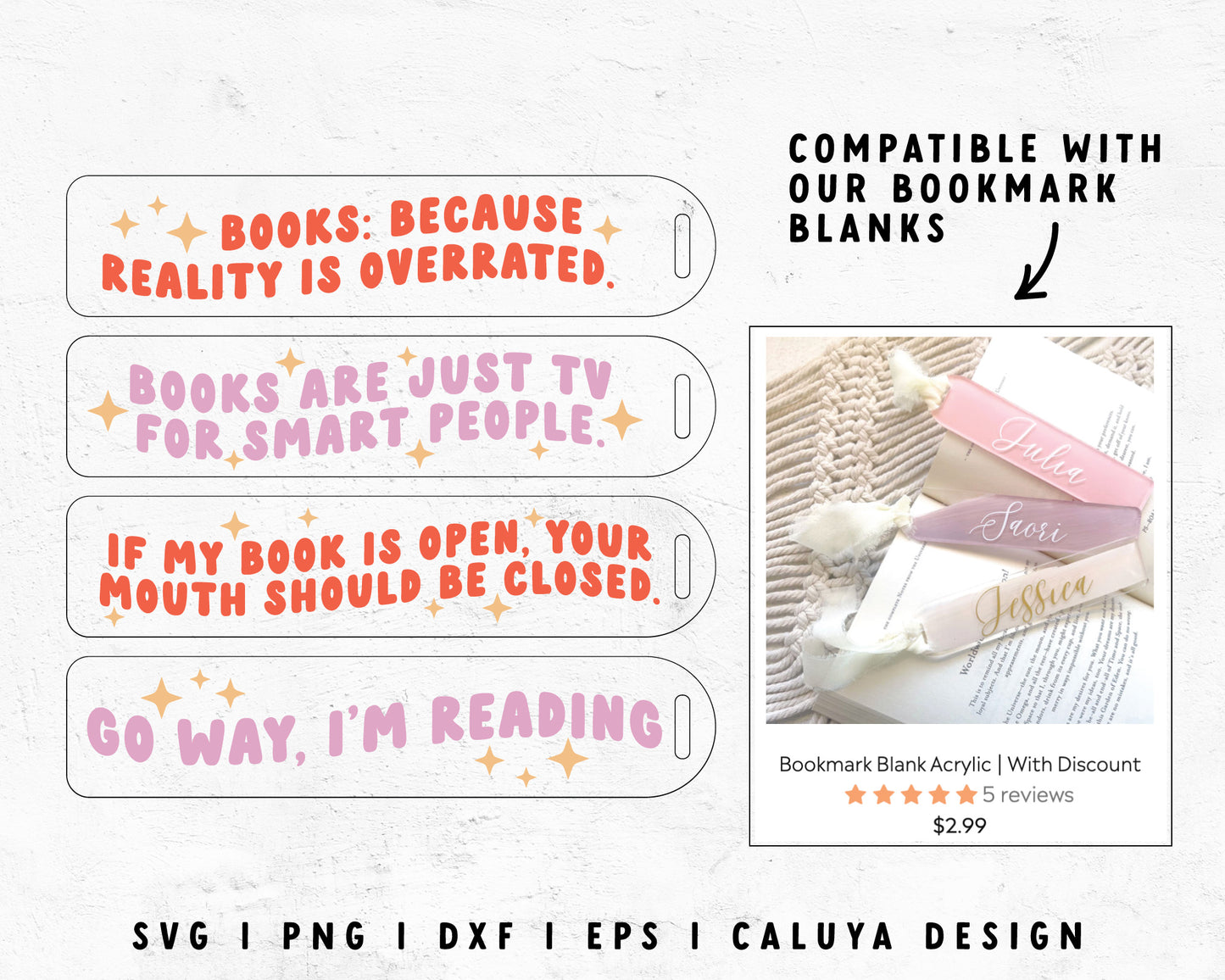 Bookmark Quote SVG | Bookmark Template SVG