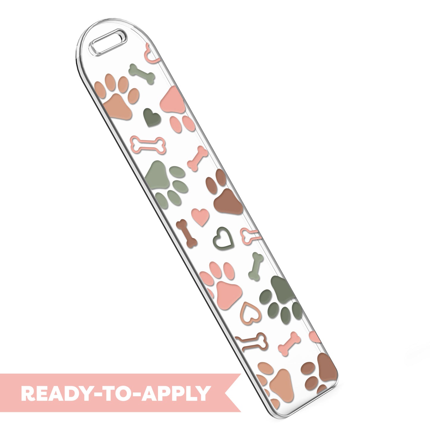 Bookmark UV DTF Decal | Dog Paws