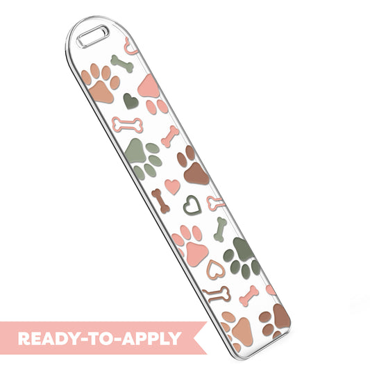 Bookmark UV DTF Decal | Dog Paws