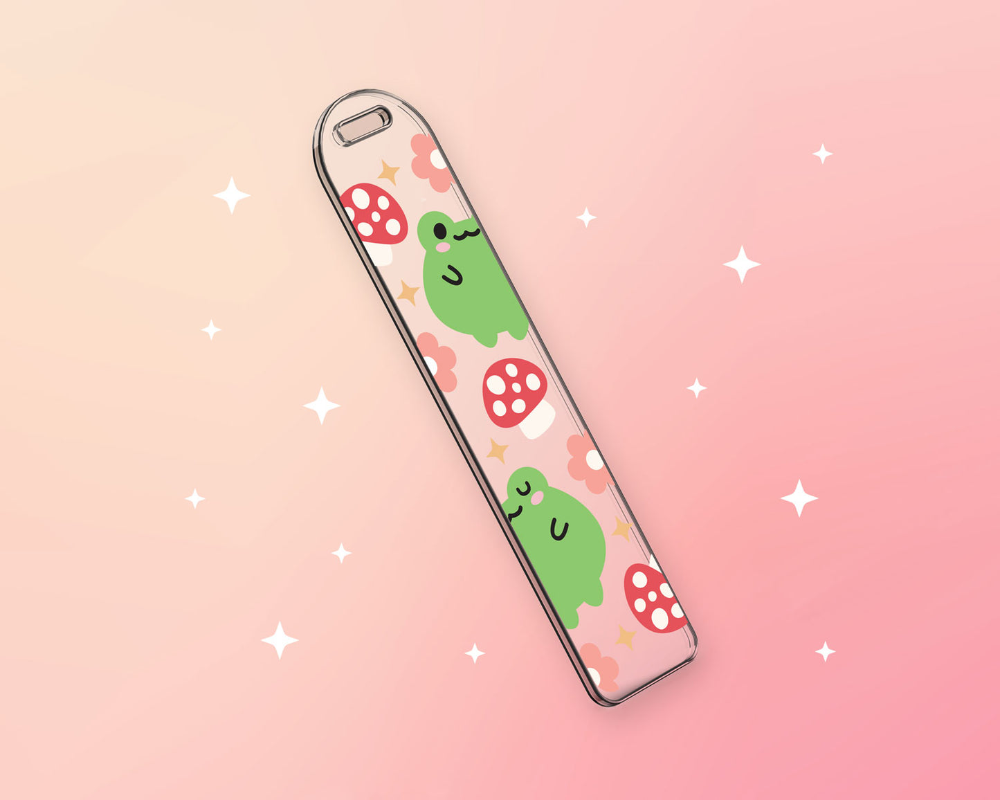 Bookmark Template SVG | Froggy & Mushroom SVG