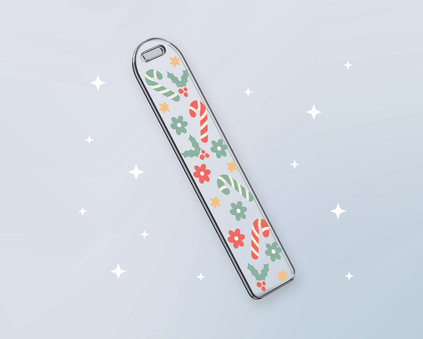 Bookmark Template SVG | Pastel Candy Cane SVG