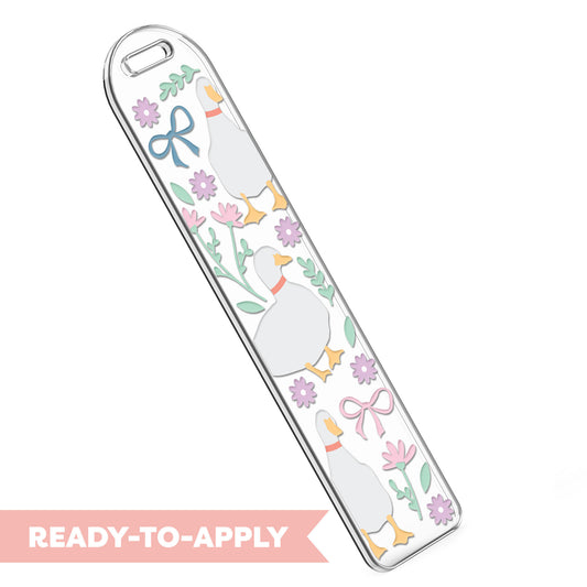 Bookmark UV DTF Decal | Cottage Core Duck