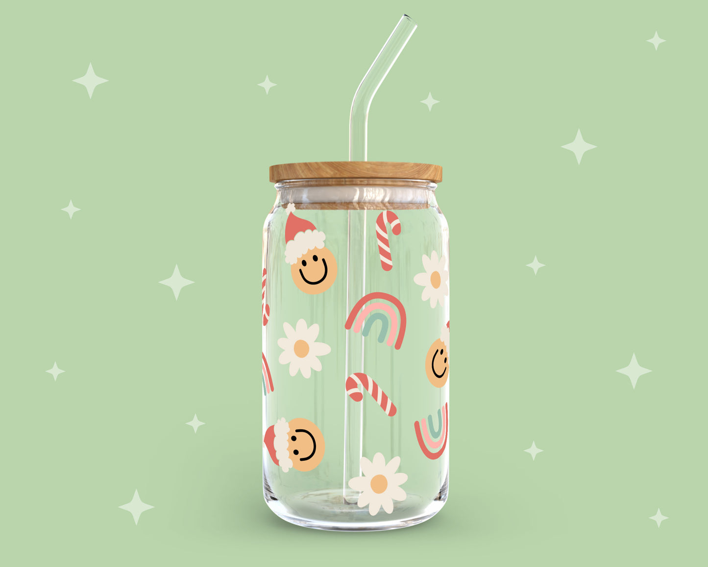 FREE Happy Face Santa SVG | Retro Christmas SVG