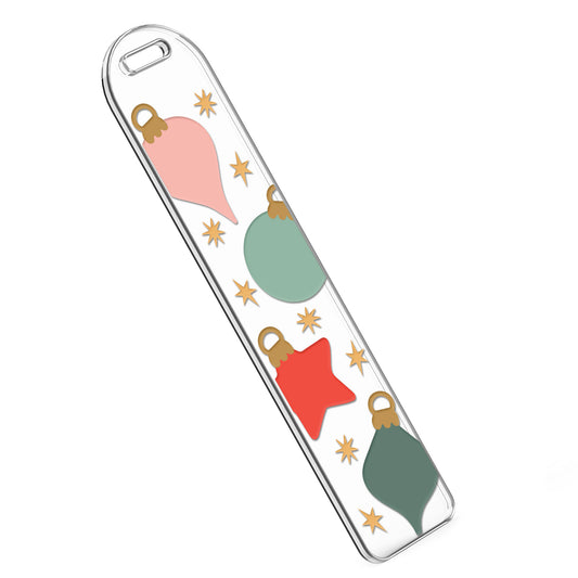 Bookmark UV DTF Decal | Classic Holiday Ornament