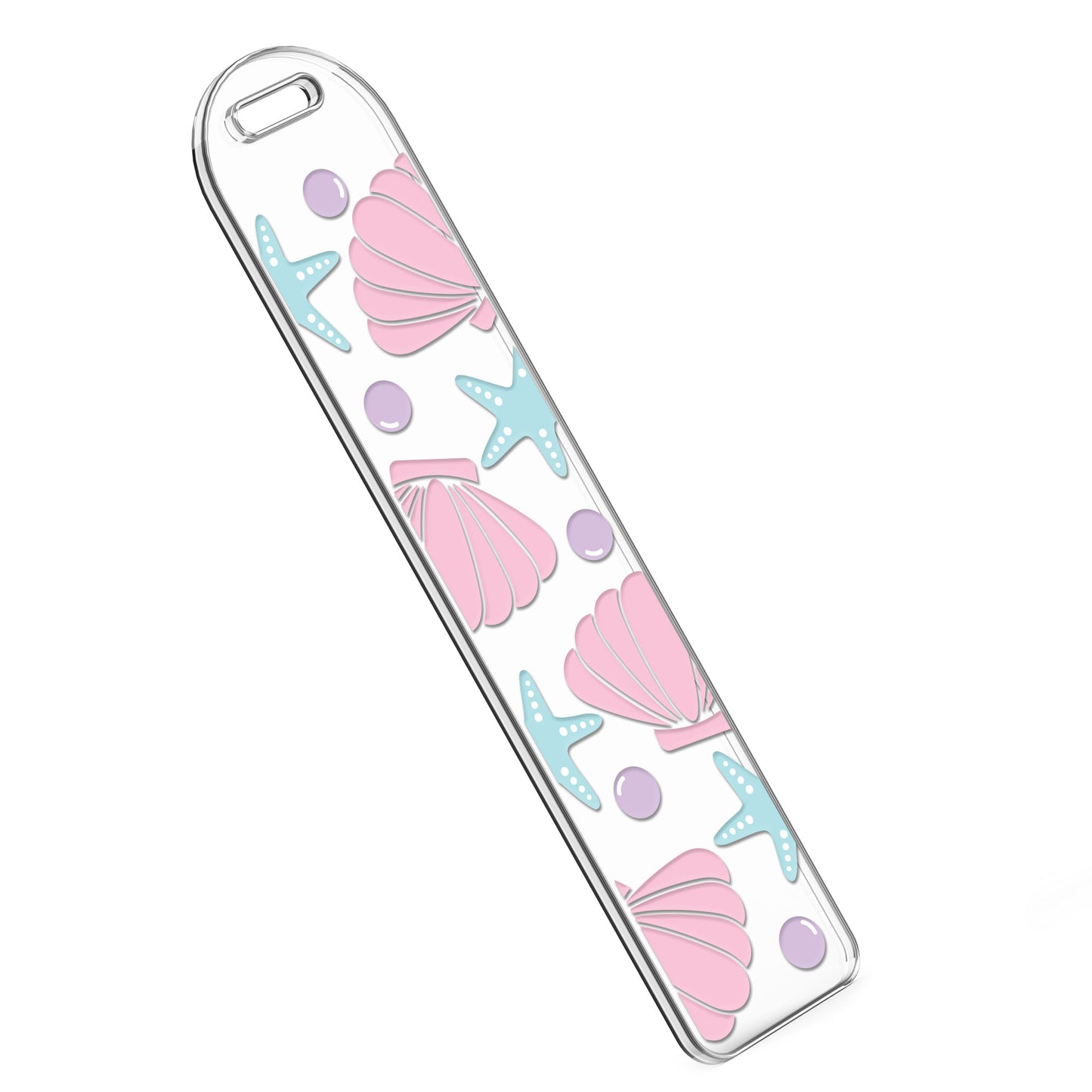 Bookmark UV DTF Decal | Mermaid Seashell & Pearls