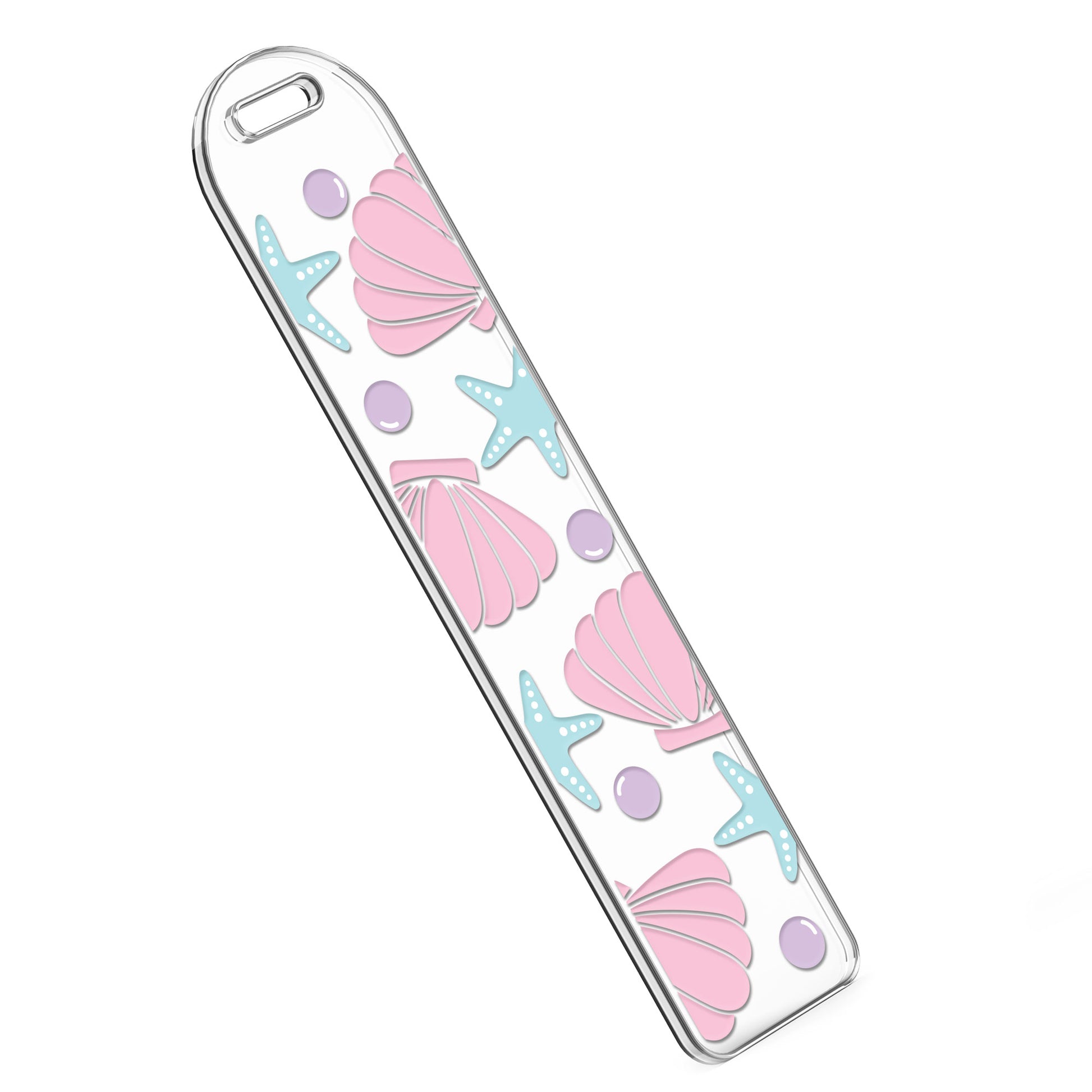 Bookmark UV DTF Decal | Mermaid Seashell & Pearls