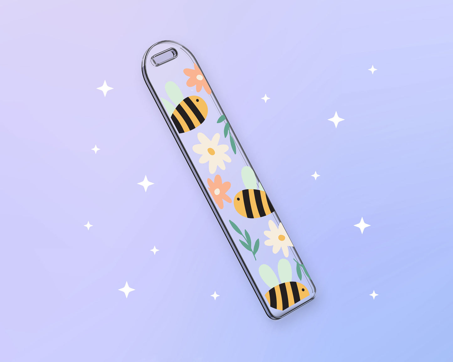 Bookmark Template SVG | Floral Bee SVG