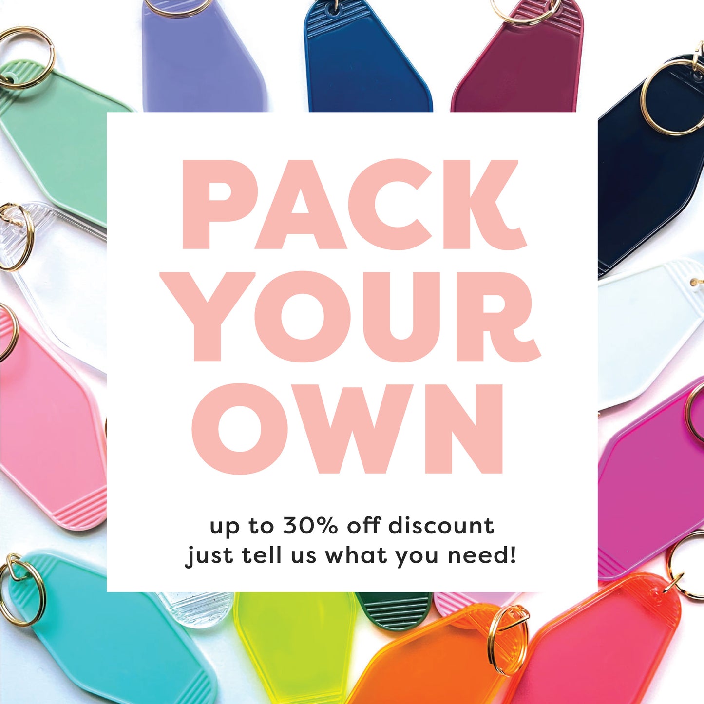 Motel Keychain Blank | With Discount