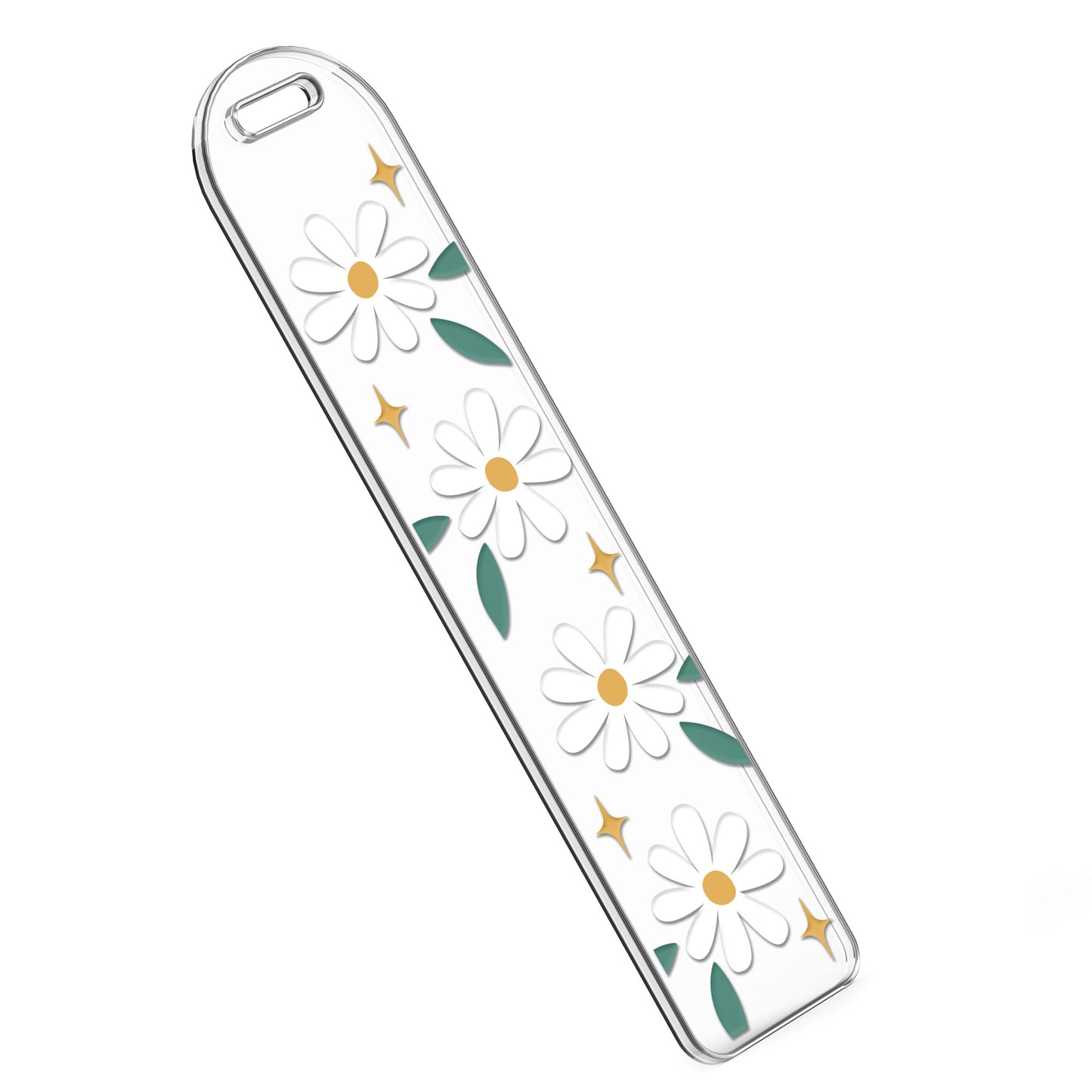 Bookmark UV DTF Decal | Cute White Daisy