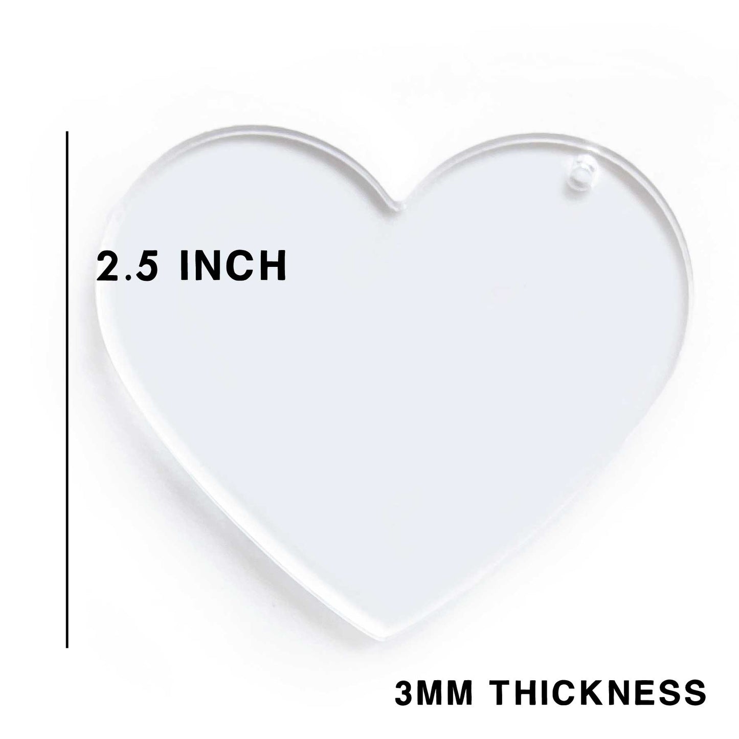 Heart Acrylic Blanks