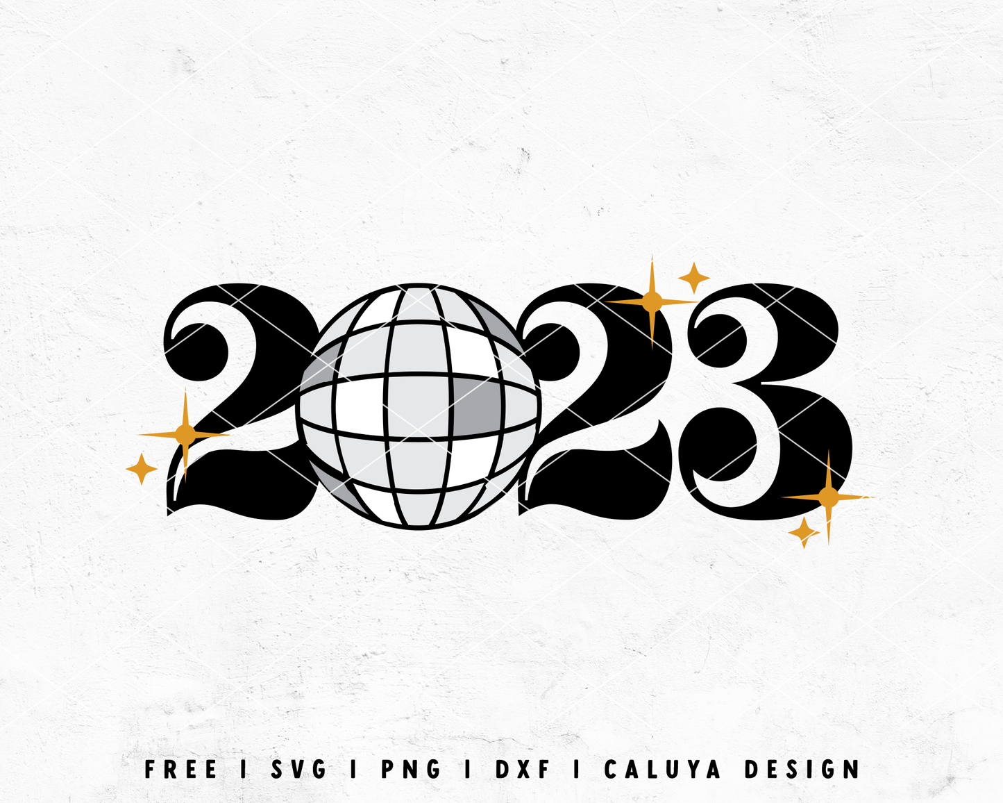FREE 2023 SVG | Disco Ball SVG Cut File for Cricut, Cameo Silhouette | Free SVG Cut File