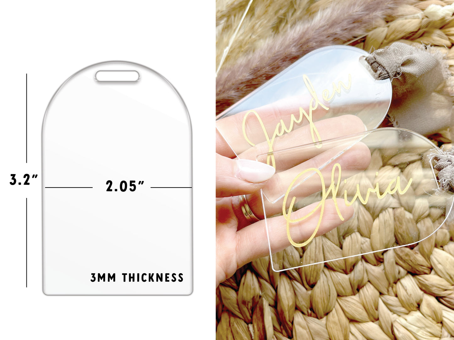 Arched Acrylic Blank | With Discount