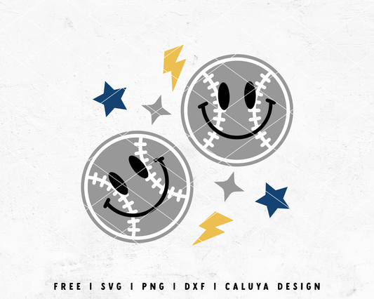 FREE Baseball SVG | Retro Baseball SVG Cut File for Cricut, Cameo Silhouette | Free SVG Cut File