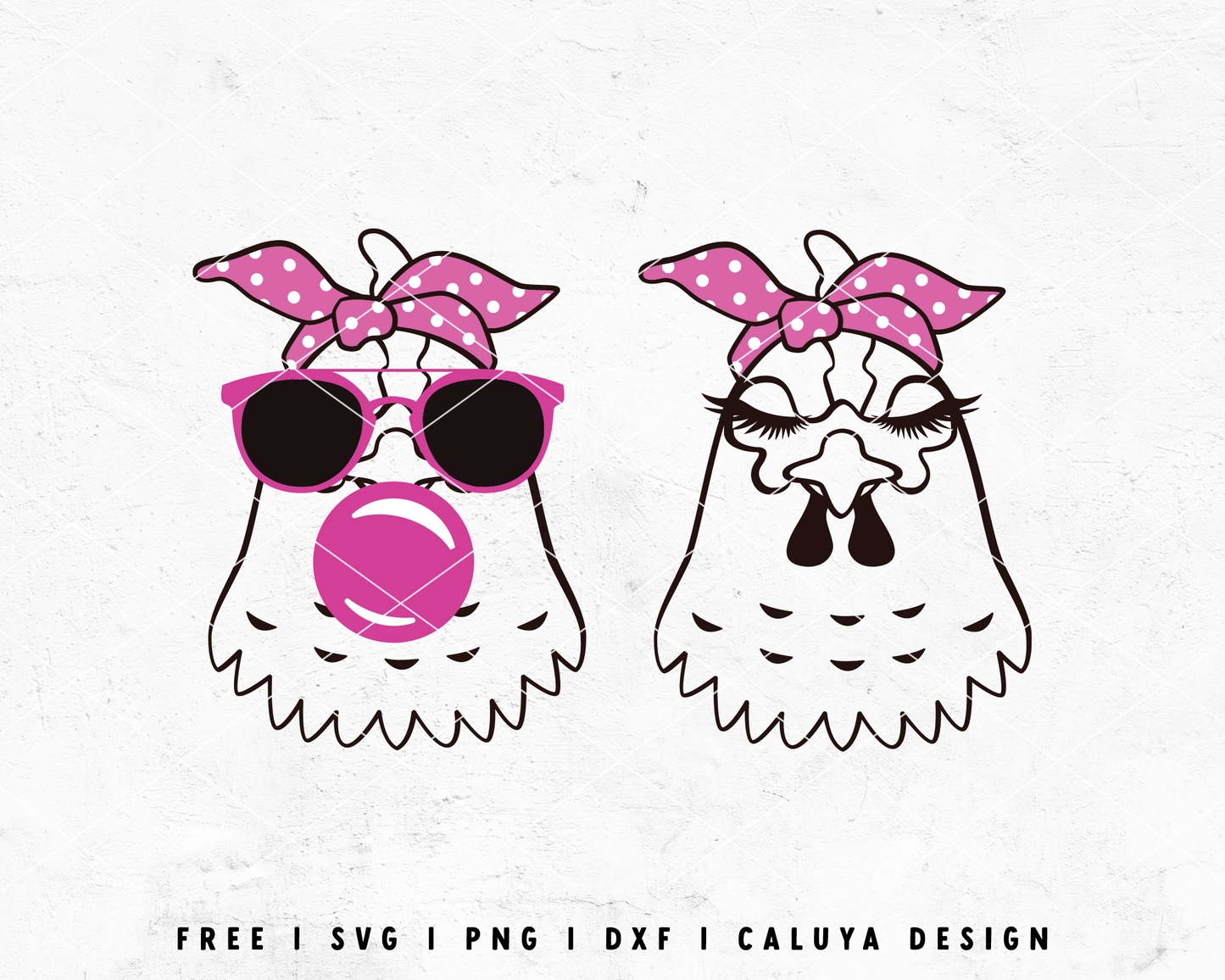 FREE Chicken SVG | Bandana Animal SVG