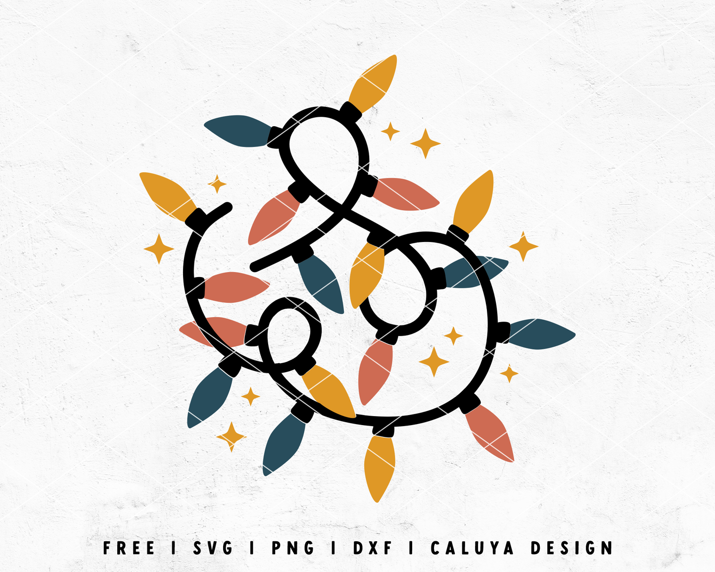 FREE Christmas Lights SVG | Holiday Lights SVG