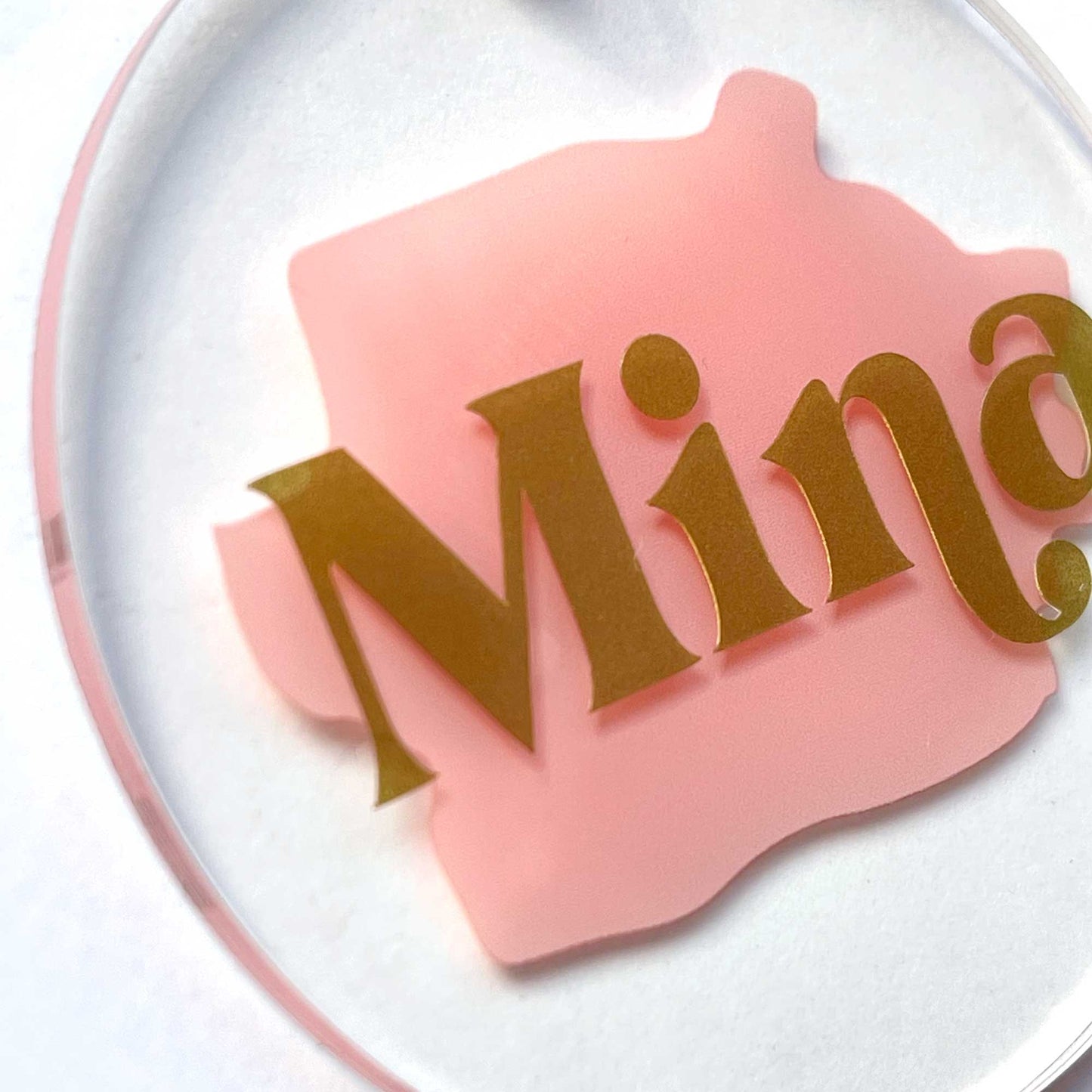 Paint Brush Printed Acrylic Keychain