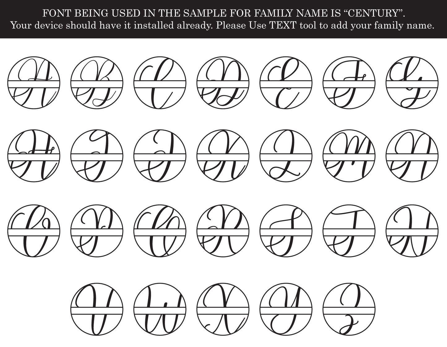 Family Monogram SVG Bundle