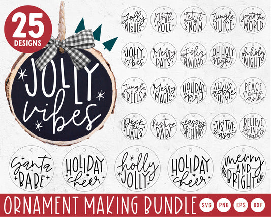 Christmas Ornament Making SVG Bundle