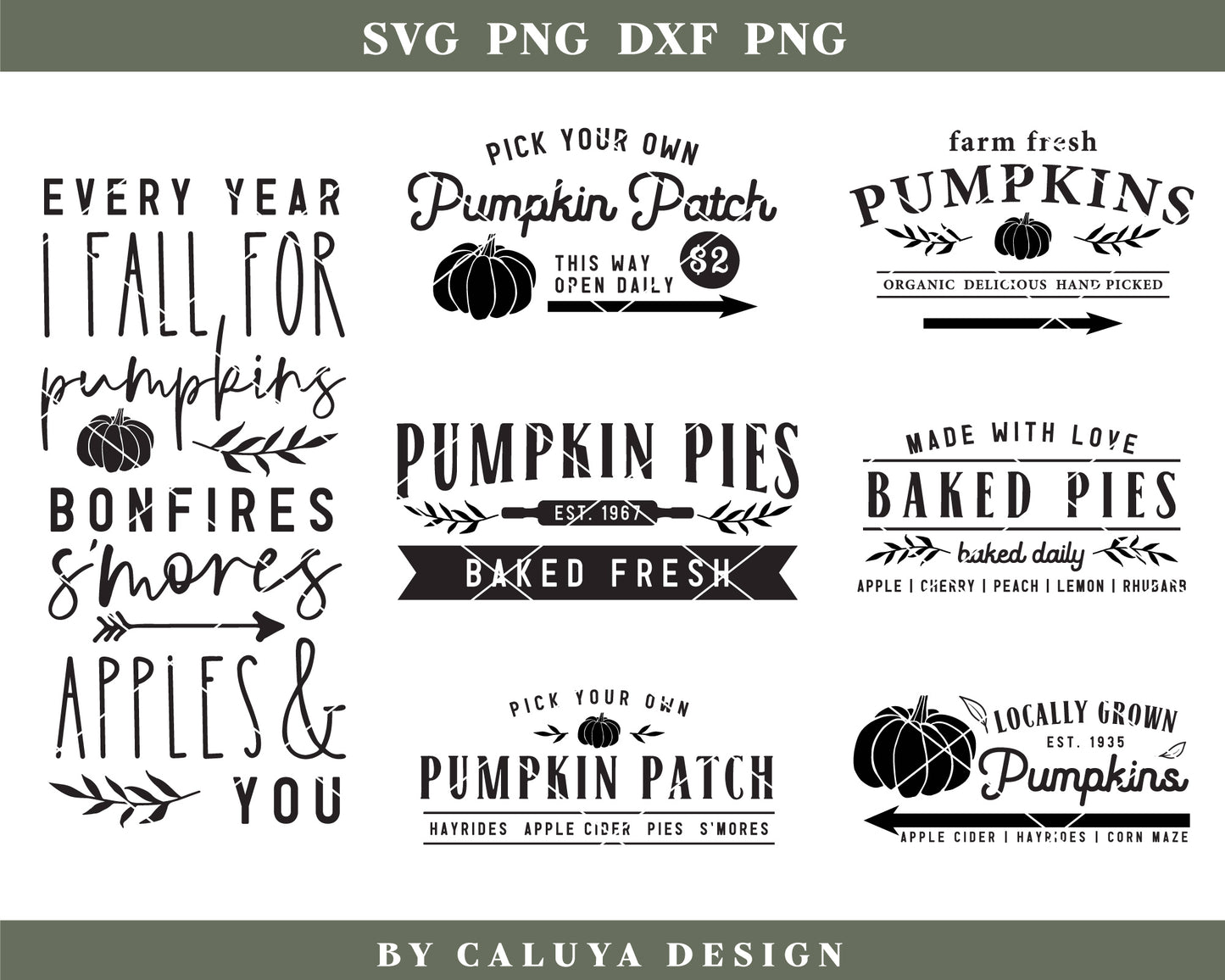 Fall Farmhouse Sign Making SVG Bundle