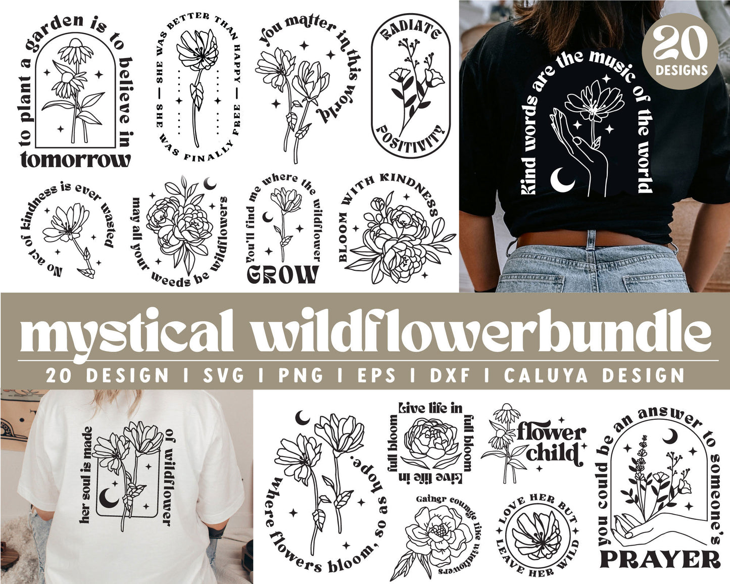 Mystical Wildflower SVG Bundle