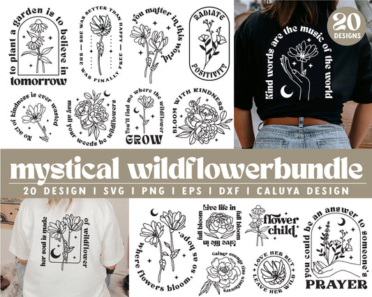 Mystical Wildflower SVG Bundle
