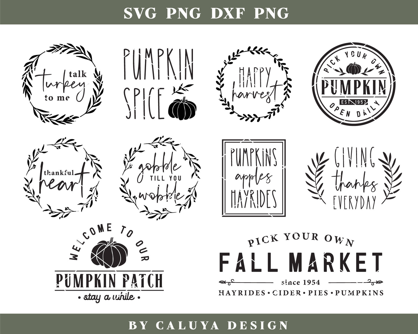 Fall Farmhouse Sign Making SVG Bundle