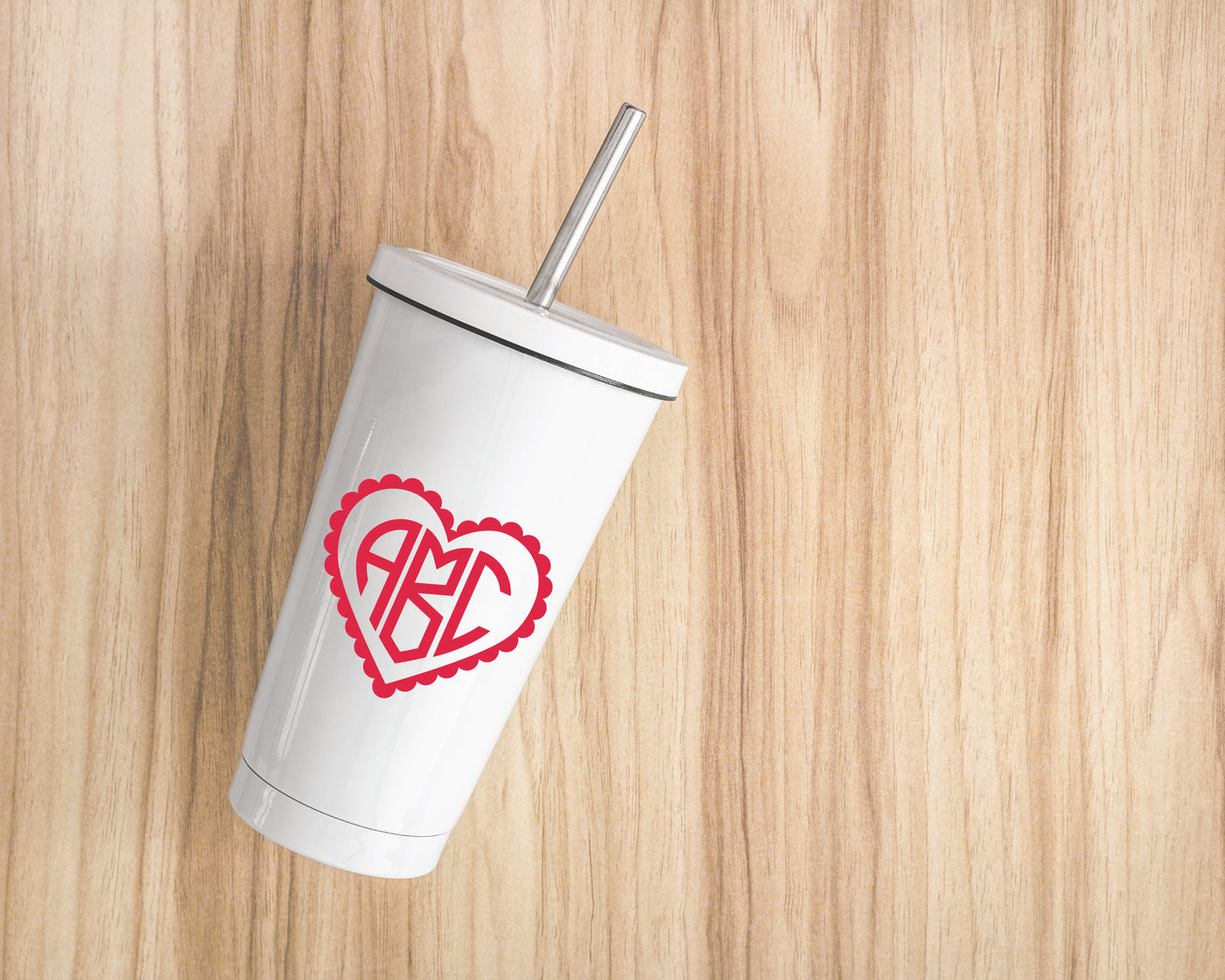 Heart Shaped Monogram SVG