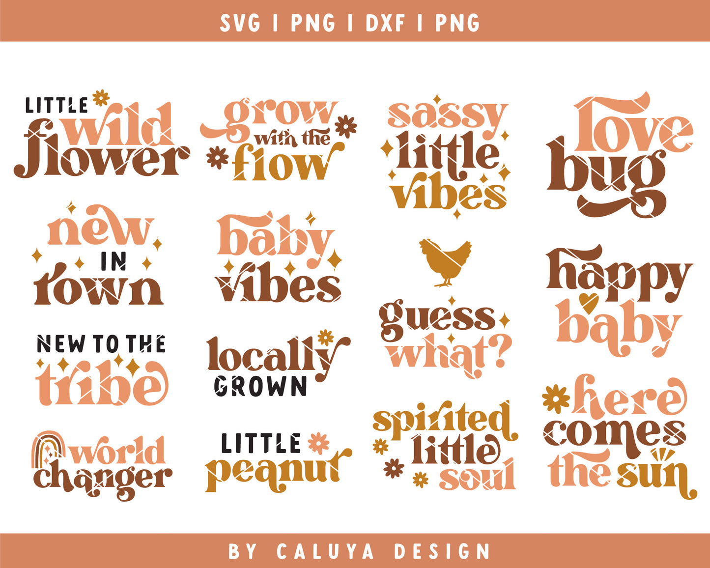 Boho Baby SVG Bundle | 25 Pack